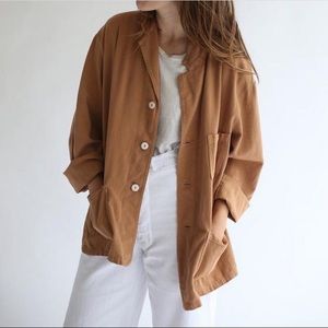 Vintage Almond Brown Overdye Chore Jacket